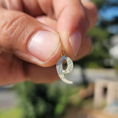 14K oder 18K Gold Nummer Neun, #9 Anhänger