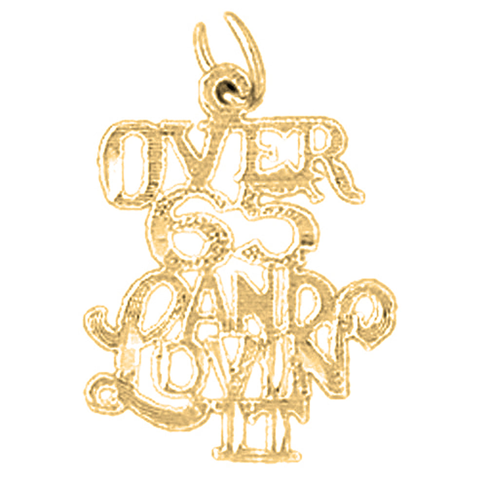 14K or 18K Gold Over 65 And Loving It Pendant