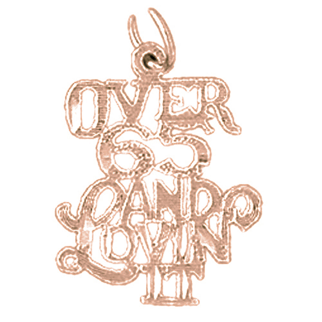 14K or 18K Gold Over 65 And Loving It Pendant