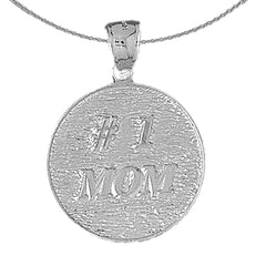 10K, 14K or 18K Gold #1 Mom Pendant