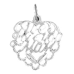 14K or 18K Gold We Love You Mom Pendant