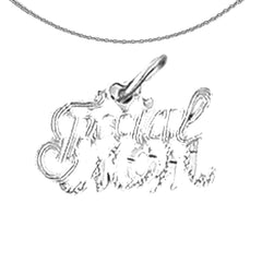 14K or 18K Yellow Gold 11mm Special Mom Pendant