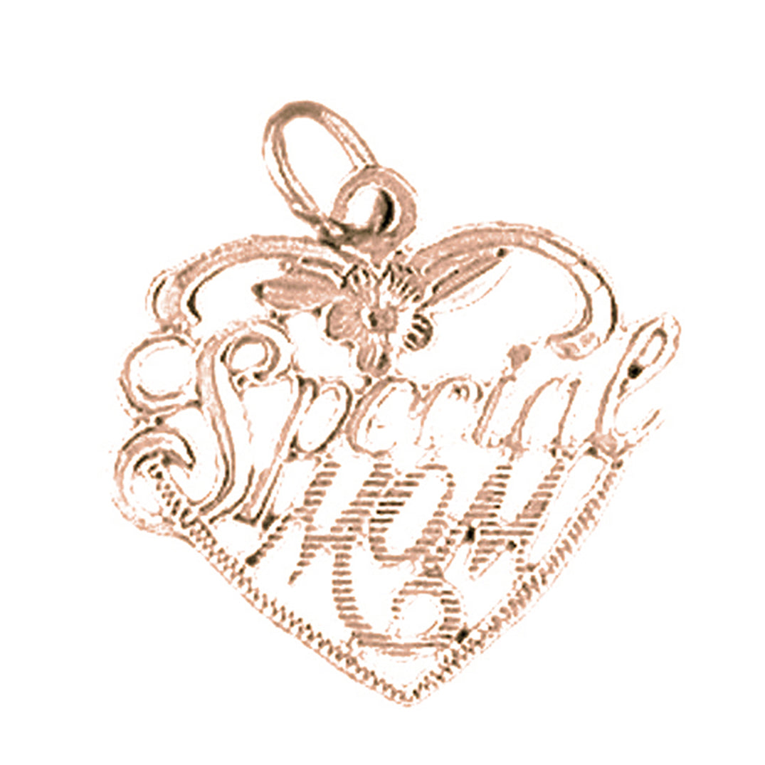 14K or 18K Gold Special Mom Pendant