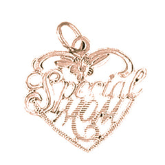 14K or 18K Gold Special Mom Pendant