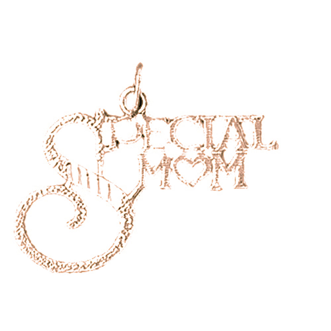 14K or 18K Gold Special Mom Pendant