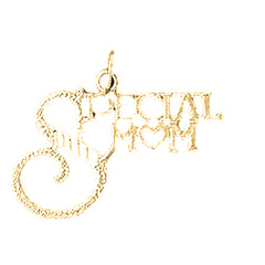 14K or 18K Gold Special Mom Pendant