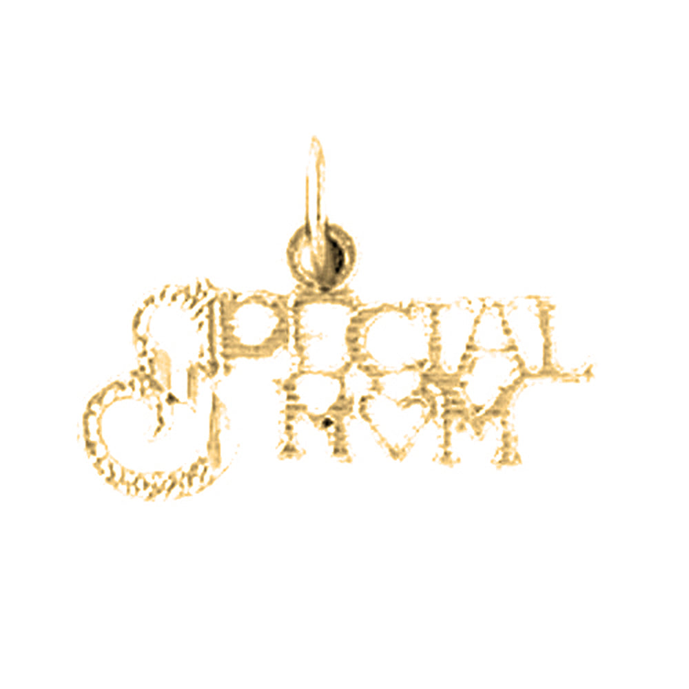 14K or 18K Gold Special Mom Pendant