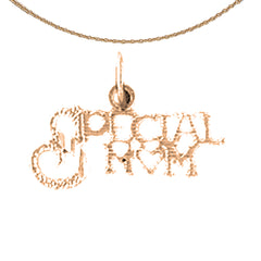 14K or 18K Gold Special Mom Pendant