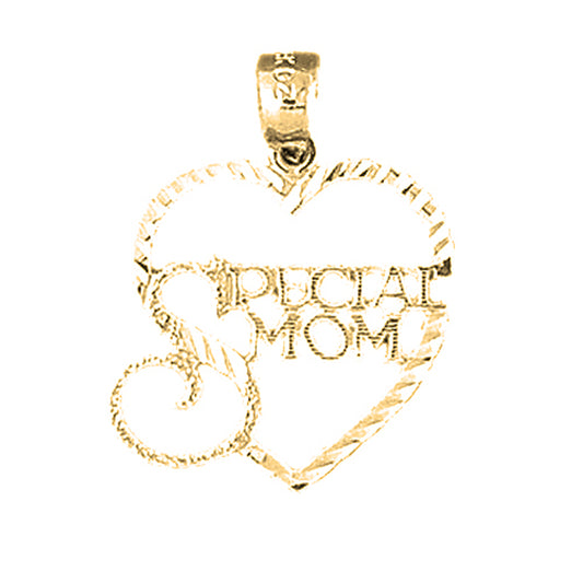 14K or 18K Gold Special Mom Pendant