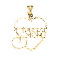 14K or 18K Gold Special Mom Pendant