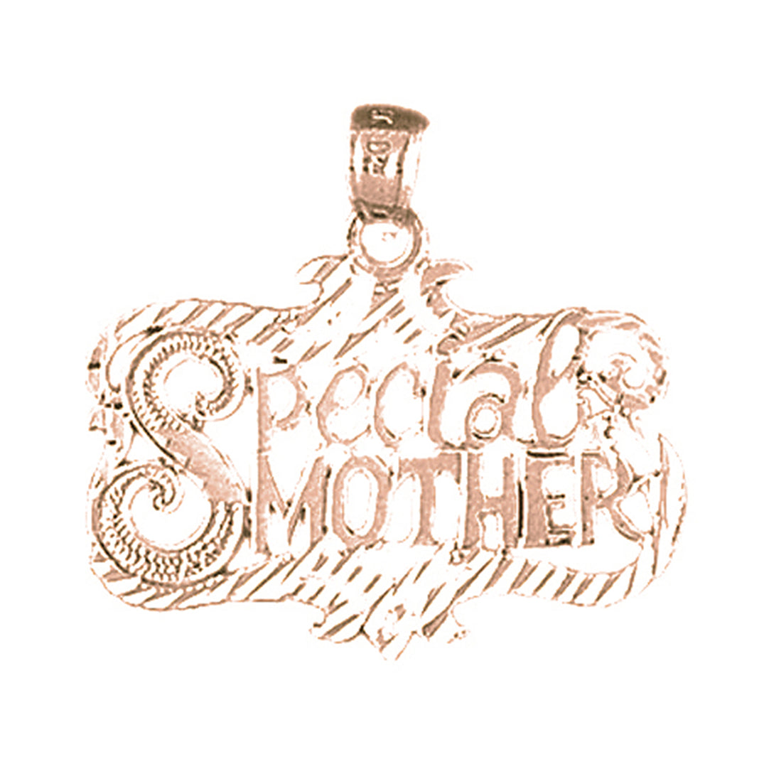 14K or 18K Gold Special Mother Pendant