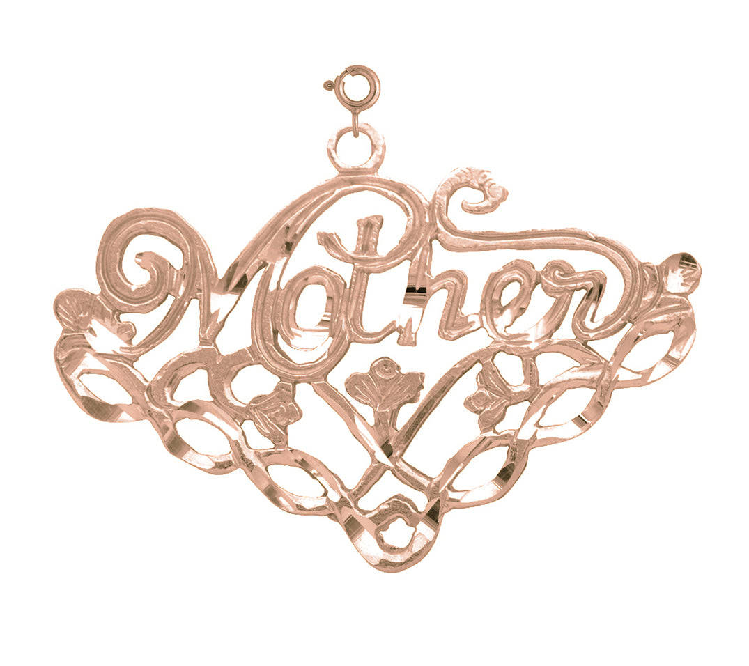 14K or 18K Gold Mother Pendant