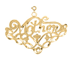 14K or 18K Gold Mother Pendant