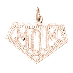 14K or 18K Gold Mom Pendant