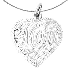 14K oder 18K Gold Mom Anhänger