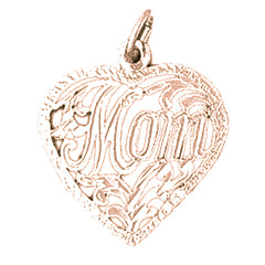 14K or 18K Gold Mom Pendant