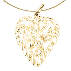 14K or 18K Gold Mother Pendant