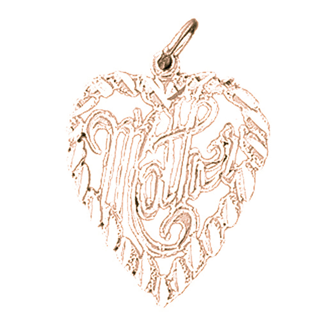 14K or 18K Gold Mother Pendant