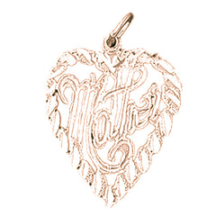 14K or 18K Gold Mother Pendant