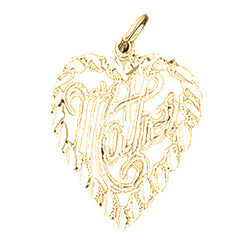 14K or 18K Gold Mother Pendant