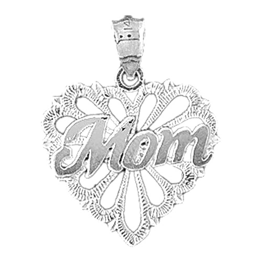 14K or 18K Gold Mom Pendant