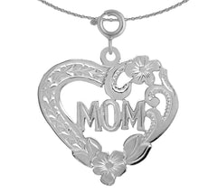 14K oder 18K Gold Mom Anhänger