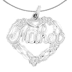 14K oder 18K Gold Mutter Anhänger