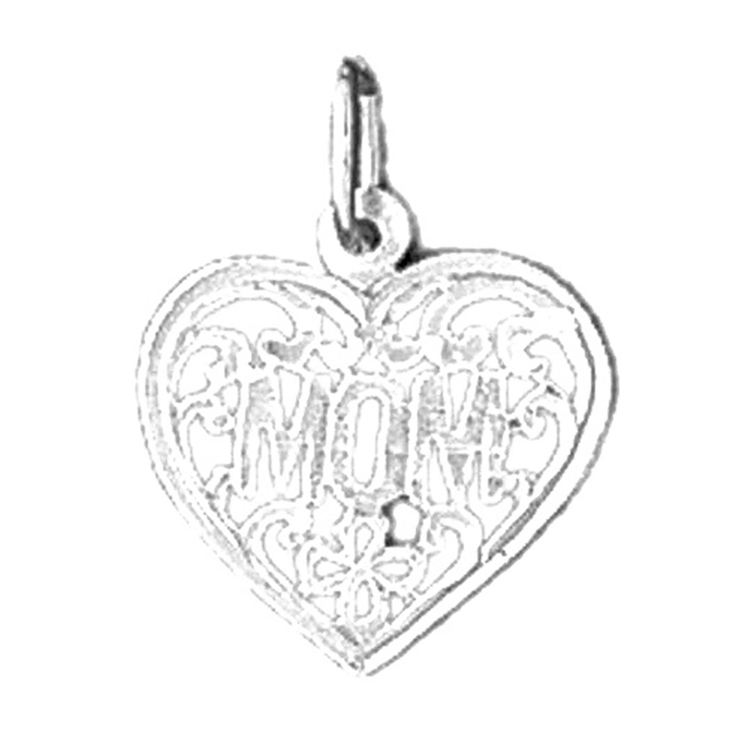 14K or 18K Gold Mom Pendant