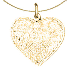 14K or 18K Gold Mom Pendant