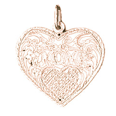 14K or 18K Gold Mom Pendant