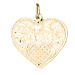 14K or 18K Gold Mom Pendant