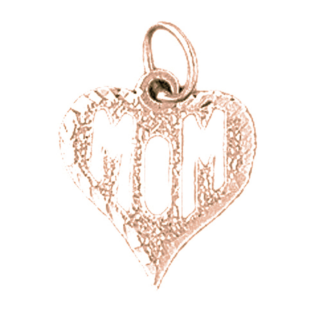 14K or 18K Gold Mom Pendant