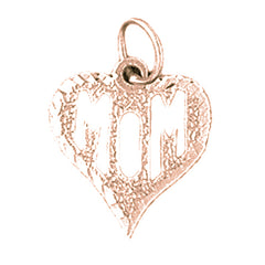 14K or 18K Gold Mom Pendant