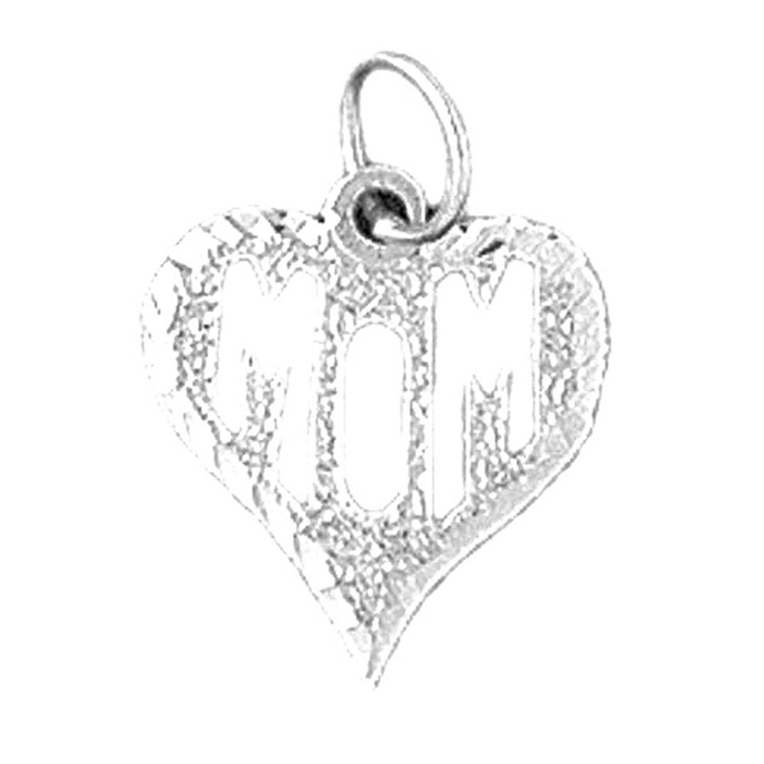 14K or 18K Gold Mom Pendant