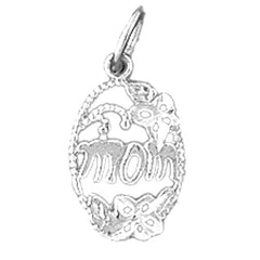 14K or 18K Gold Mom Pendant