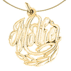 Colgante Madre de Oro de 14K o 18K