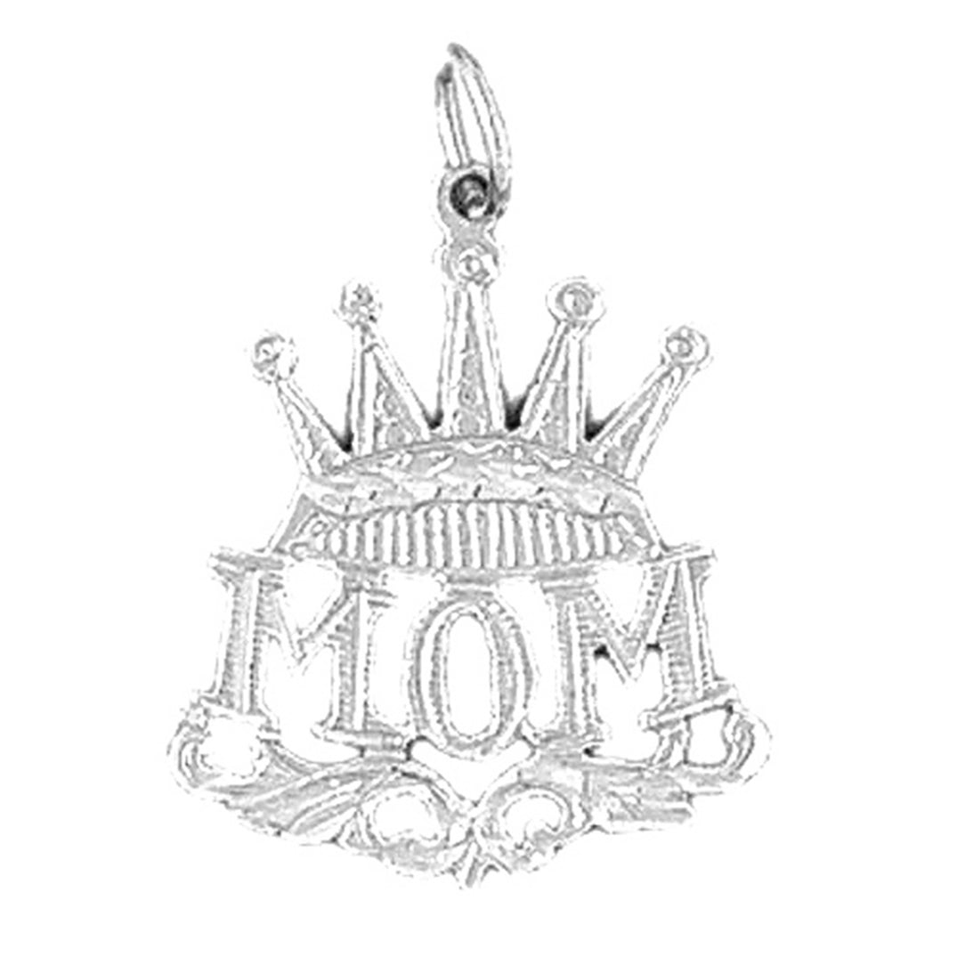 14K or 18K Gold Mom Pendant