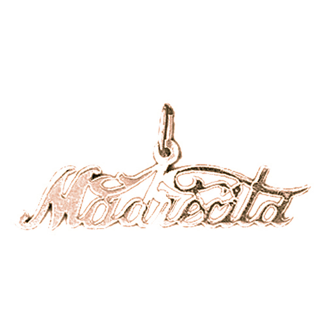 14K or 18K Gold Madrecita Pendant