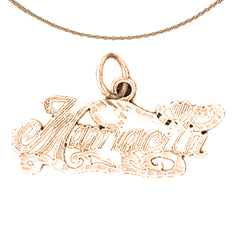 14K oder 18K Gold Mamacita Anhänger