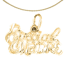 14K oder 18K Gold Especial Madre Anhänger