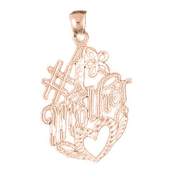 14K or 18K Gold #1 Mother Pendant