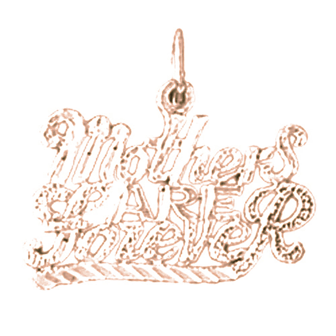 14K or 18K Gold Mothers Are Forever Pendant