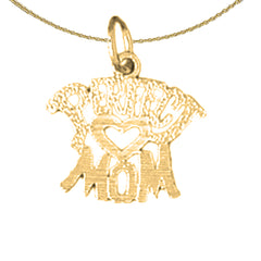 14K or 18K Gold Perfect Mom Pendant