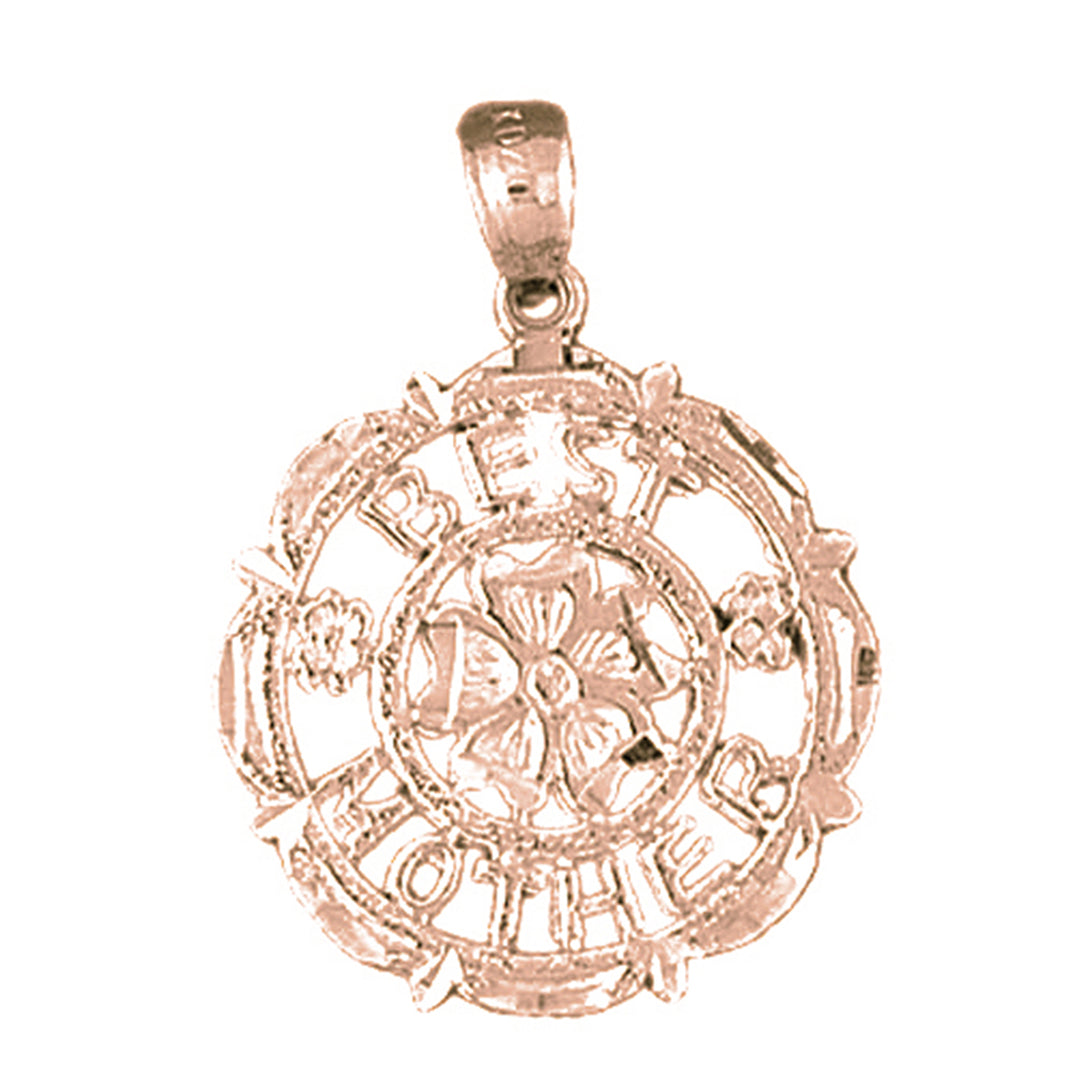10K, 14K or 18K Gold Best Mom Pendant