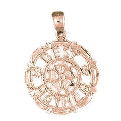 10K, 14K or 18K Gold Best Mom Pendant