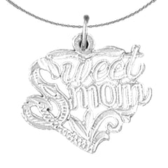 14K oder 18K Gold Anhänger „Sweet Mom“