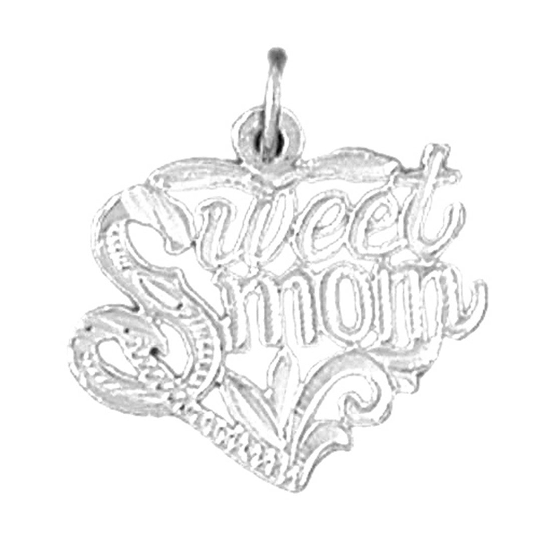 14K or 18K Gold Sweet Mom Pendant
