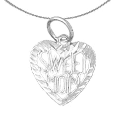 14K or 18K Gold Sweet Mom Pendant