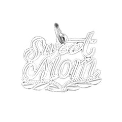 14K or 18K Gold Sweet Mom Pendant