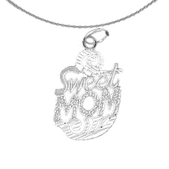 14K oder 18K Gold Anhänger „Sweet Mom“